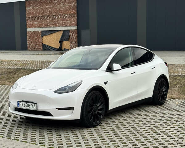 Белый Тесла Model Y, объемом двигателя 0 л и пробегом 45 тыс. км за 29900 $, фото 13 на Automoto.ua