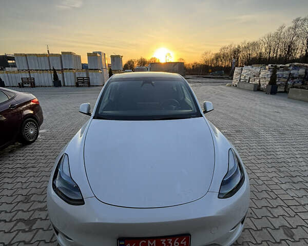 Белый Тесла Model Y, объемом двигателя 0 л и пробегом 45 тыс. км за 26999 $, фото 1 на Automoto.ua