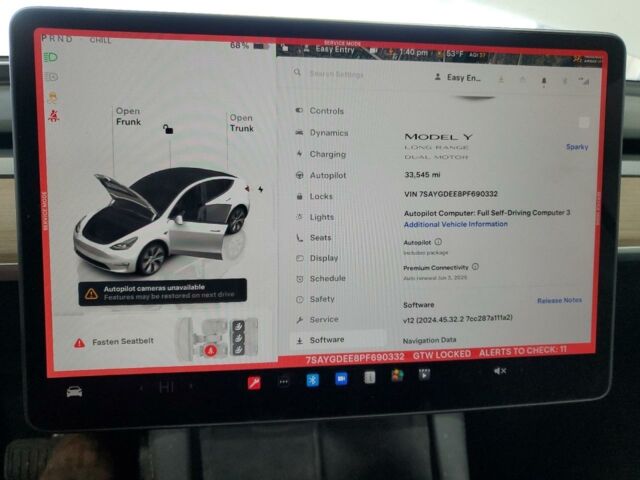 Білий Тесла Model Y, об'ємом двигуна 0 л та пробігом 53 тис. км за 19800 $, фото 8 на Automoto.ua