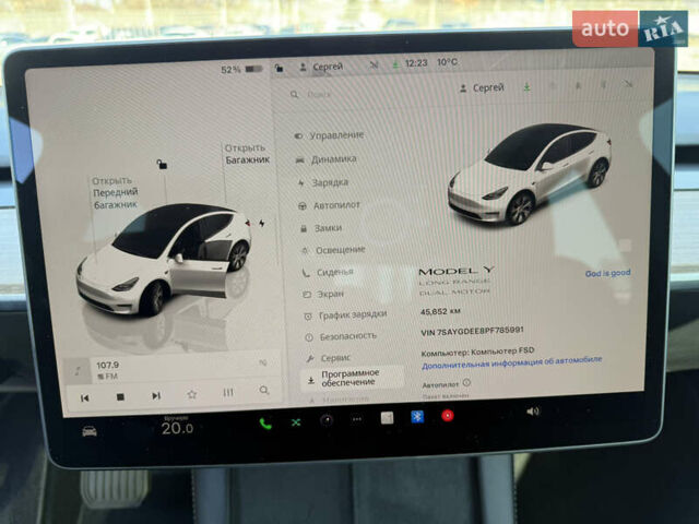 Белый Тесла Model Y, объемом двигателя 0 л и пробегом 52 тыс. км за 25900 $, фото 21 на Automoto.ua