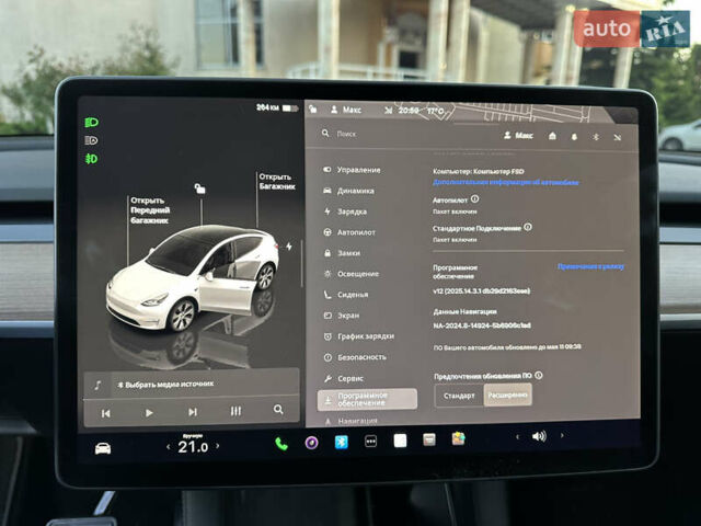Білий Тесла Model Y, об'ємом двигуна 0 л та пробігом 45 тис. км за 27500 $, фото 42 на Automoto.ua