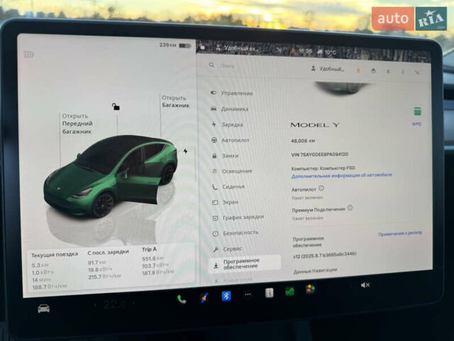 Білий Тесла Model Y, об'ємом двигуна 0 л та пробігом 48 тис. км за 28000 $, фото 12 на Automoto.ua