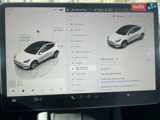 Білий Тесла Model Y, об'ємом двигуна 0 л та пробігом 37 тис. км за 27900 $, фото 1 на Automoto.ua