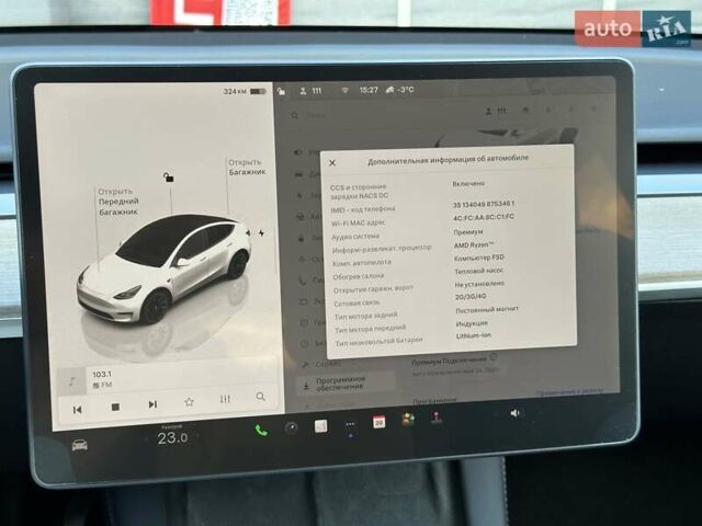 Білий Тесла Model Y, об'ємом двигуна 0 л та пробігом 36 тис. км за 30999 $, фото 21 на Automoto.ua