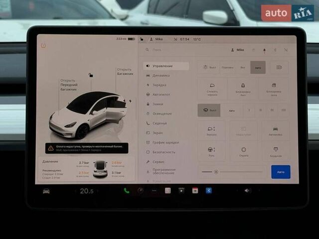 Белый Тесла Model Y, объемом двигателя 0 л и пробегом 53 тыс. км за 28800 $, фото 31 на Automoto.ua