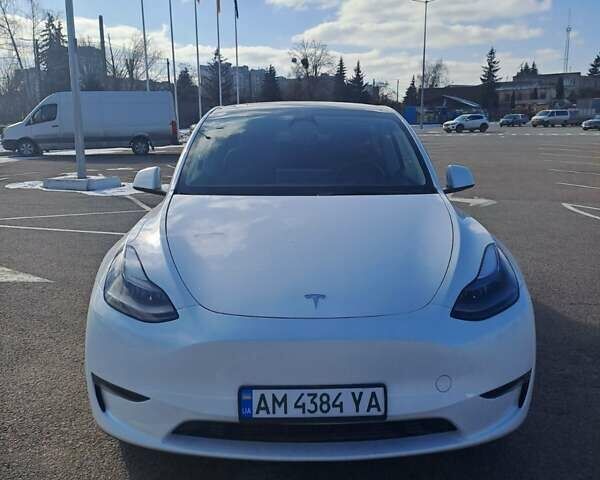 Белый Тесла Model Y, объемом двигателя 0 л и пробегом 48 тыс. км за 28500 $, фото 1 на Automoto.ua