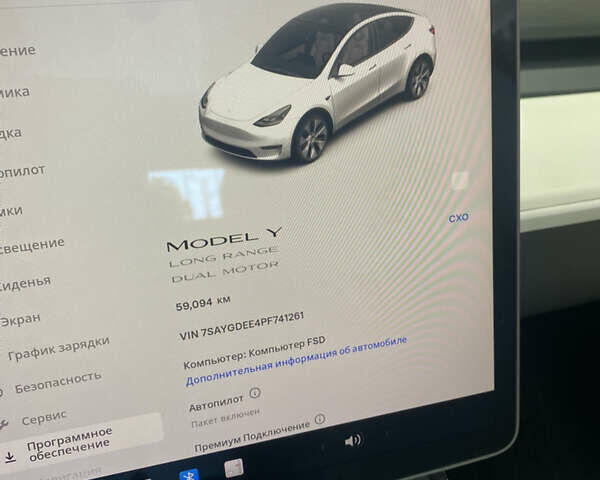 Белый Тесла Model Y, объемом двигателя 0 л и пробегом 59 тыс. км за 32000 $, фото 9 на Automoto.ua