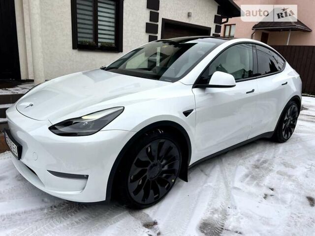 Белый Тесла Model Y, объемом двигателя 0 л и пробегом 25 тыс. км за 42500 $, фото 11 на Automoto.ua