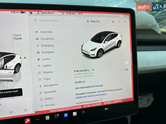 Тесла Model Y 2023 в Ровно на Automoto.ua Белый Тесла Model Y, объемом двигателя 0 л и пробегом 98 тыс. км за 17400 $, фото 9 на Automoto.ua