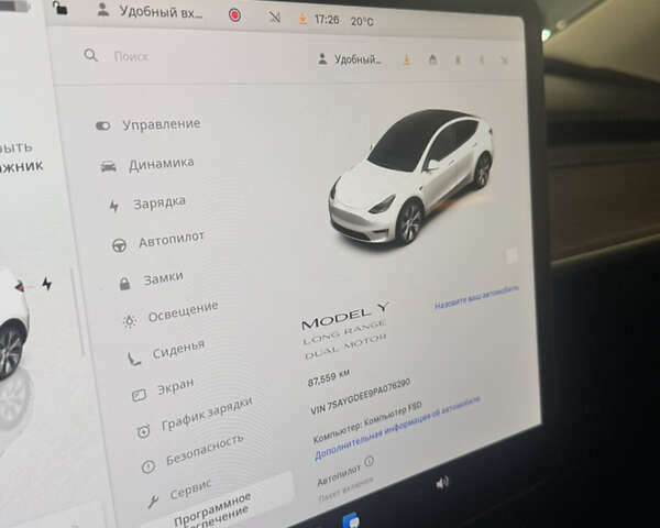 Белый Тесла Model Y, объемом двигателя 0 л и пробегом 87 тыс. км за 28999 $, фото 4 на Automoto.ua