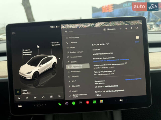 Белый Тесла Model Y, объемом двигателя 0 л и пробегом 53 тыс. км за 28800 $, фото 25 на Automoto.ua