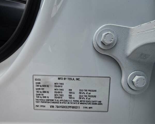 Белый Тесла Model Y, объемом двигателя 0 л и пробегом 42 тыс. км за 26800 $, фото 23 на Automoto.ua