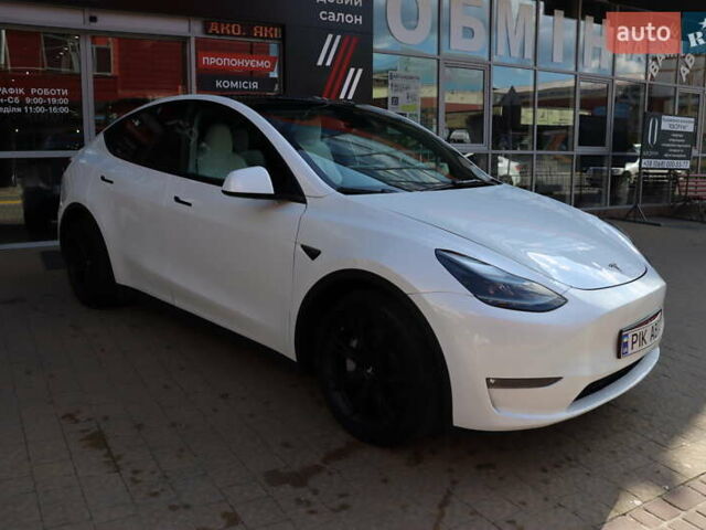 Белый Тесла Model Y, объемом двигателя 0 л и пробегом 34 тыс. км за 27400 $, фото 5 на Automoto.ua