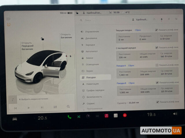 Білий Тесла Model Y, об'ємом двигуна 82 л та пробігом 33 тис. км за 35000 $, фото 18 на Automoto.ua