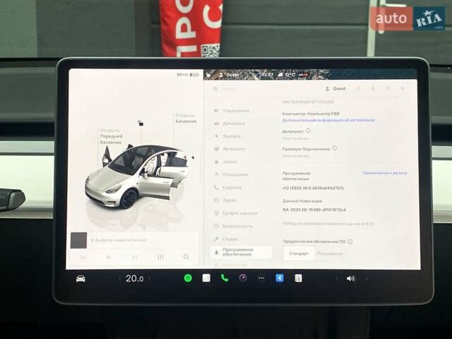 Белый Тесла Model Y, объемом двигателя 0 л и пробегом 49 тыс. км за 34999 $, фото 21 на Automoto.ua