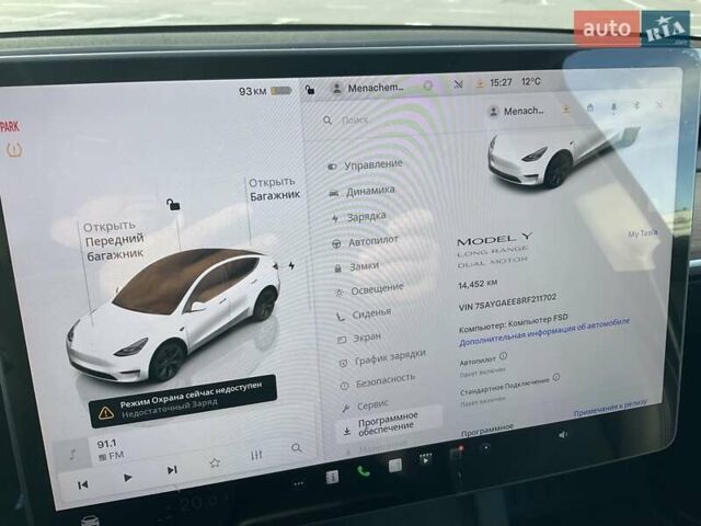 Білий Тесла Model Y, об'ємом двигуна 0 л та пробігом 14 тис. км за 37500 $, фото 14 на Automoto.ua