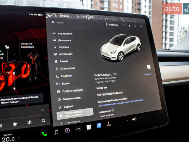 Білий Тесла Model Y, об'ємом двигуна 0 л та пробігом 11 тис. км за 30000 $, фото 46 на Automoto.ua