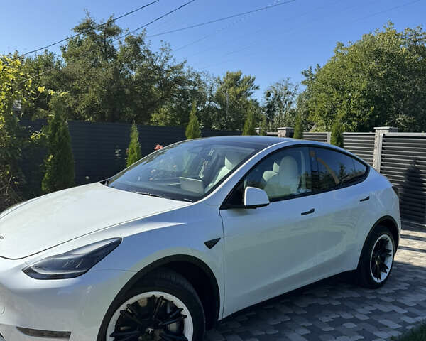 Белый Тесла Model Y, объемом двигателя 0 л и пробегом 8 тыс. км за 35000 $, фото 1 на Automoto.ua