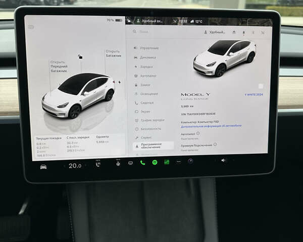 Белый Тесла Model Y, объемом двигателя 0 л и пробегом 6 тыс. км за 27000 $, фото 25 на Automoto.ua