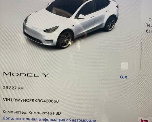Белый Тесла Model Y, объемом двигателя 0 л и пробегом 25 тыс. км за 31500 $, фото 3 на Automoto.ua