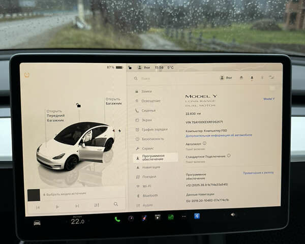 Белый Тесла Model Y, объемом двигателя 0 л и пробегом 23 тыс. км за 34000 $, фото 19 на Automoto.ua