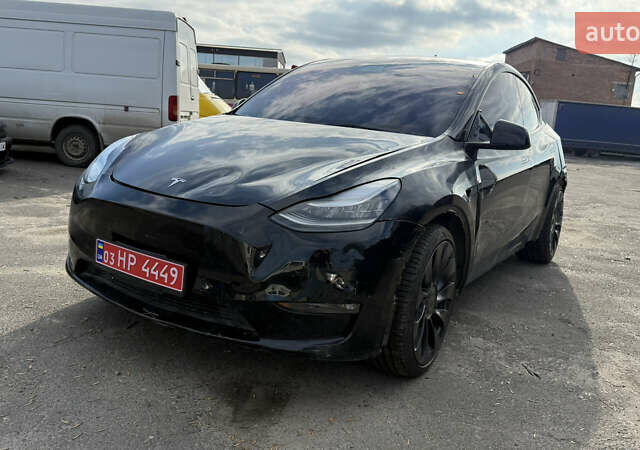 Черный Тесла Model Y, объемом двигателя 0 л и пробегом 55 тыс. км за 18200 $, фото 2 на Automoto.ua