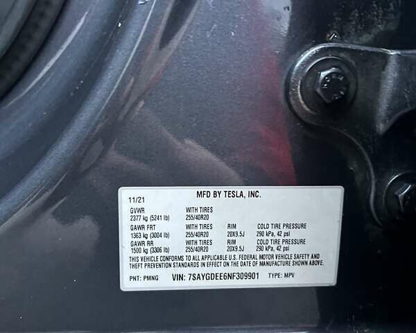 Черный Тесла Model Y, объемом двигателя 0 л и пробегом 66 тыс. км за 24950 $, фото 20 на Automoto.ua