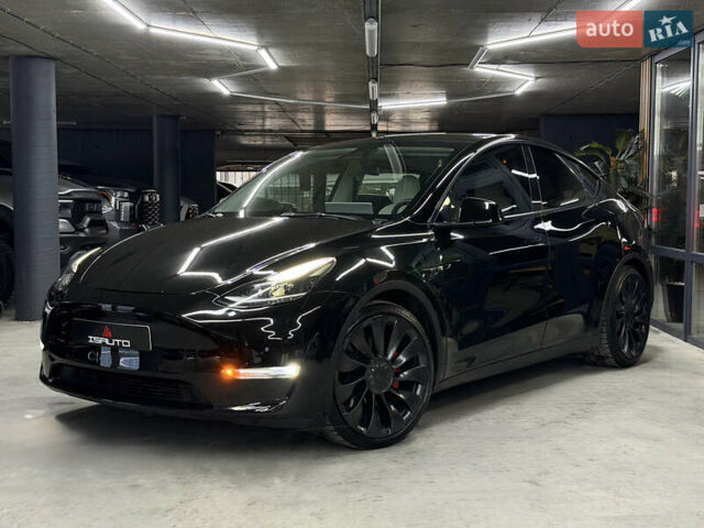 Черный Тесла Model Y, объемом двигателя 0 л и пробегом 70 тыс. км за 26900 $, фото 6 на Automoto.ua
