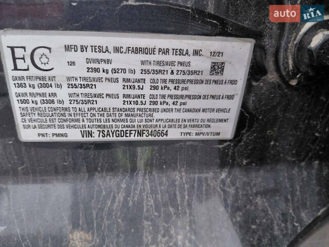 Черный Тесла Model Y, объемом двигателя 0 л и пробегом 50 тыс. км за 17999 $, фото 11 на Automoto.ua