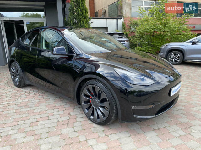 Черный Тесла Model Y, объемом двигателя 0 л и пробегом 74 тыс. км за 27699 $, фото 13 на Automoto.ua