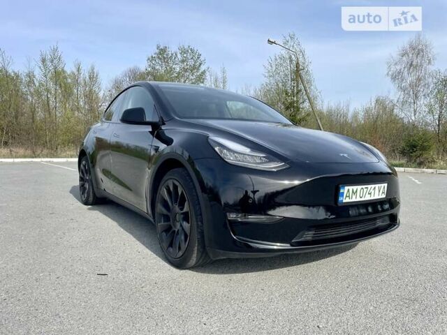 Черный Тесла Model Y, объемом двигателя 0 л и пробегом 55 тыс. км за 32900 $, фото 2 на Automoto.ua