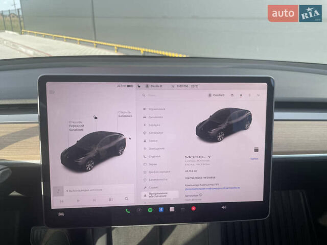 Чорний Тесла Model Y, об'ємом двигуна 0 л та пробігом 43 тис. км за 28300 $, фото 5 на Automoto.ua