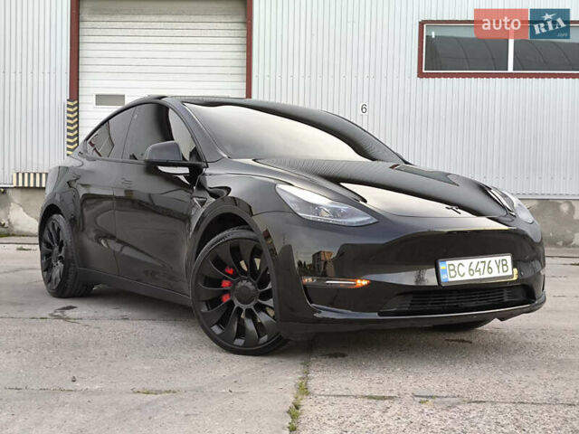 Черный Тесла Model Y, объемом двигателя 0 л и пробегом 57 тыс. км за 23950 $, фото 1 на Automoto.ua