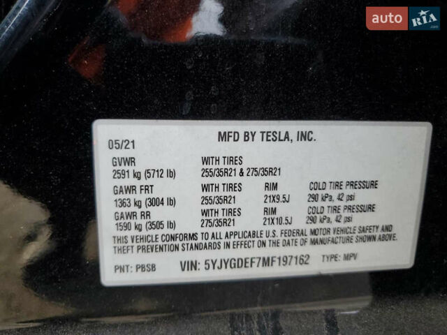 Черный Тесла Model Y, объемом двигателя 0 л и пробегом 50 тыс. км за 16500 $, фото 11 на Automoto.ua