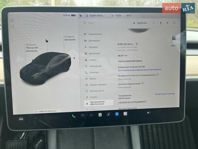 Черный Тесла Model Y, объемом двигателя 0 л и пробегом 85 тыс. км за 23500 $, фото 17 на Automoto.ua