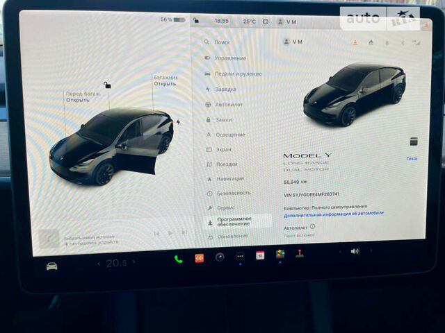 Черный Тесла Model Y, объемом двигателя 0 л и пробегом 55 тыс. км за 32900 $, фото 25 на Automoto.ua