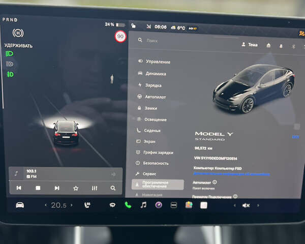 Черный Тесла Model Y, объемом двигателя 0 л и пробегом 97 тыс. км за 19999 $, фото 13 на Automoto.ua