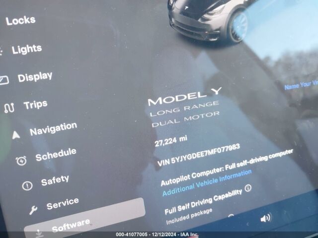 Черный Тесла Model Y, объемом двигателя 0 л и пробегом 43 тыс. км за 16600 $, фото 9 на Automoto.ua