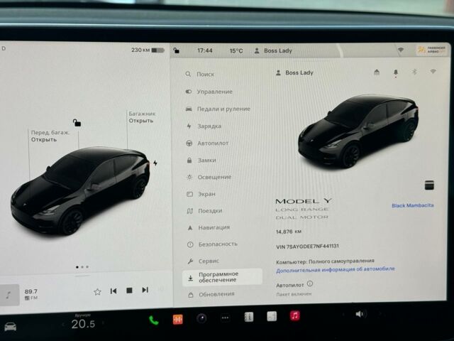 Черный Тесла Model Y, объемом двигателя 0 л и пробегом 15 тыс. км за 32800 $, фото 6 на Automoto.ua