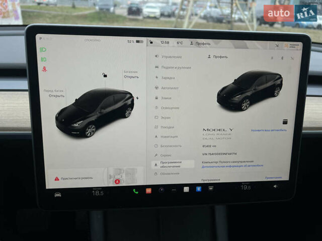 Черный Тесла Model Y, объемом двигателя 0 л и пробегом 61 тыс. км за 22900 $, фото 15 на Automoto.ua