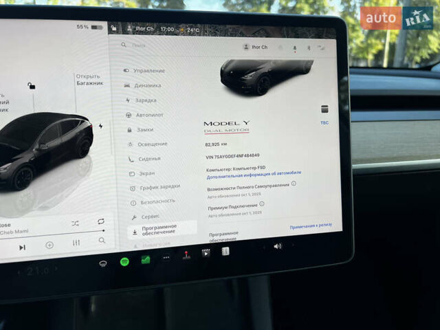 Черный Тесла Model Y, объемом двигателя 0 л и пробегом 83 тыс. км за 30000 $, фото 8 на Automoto.ua