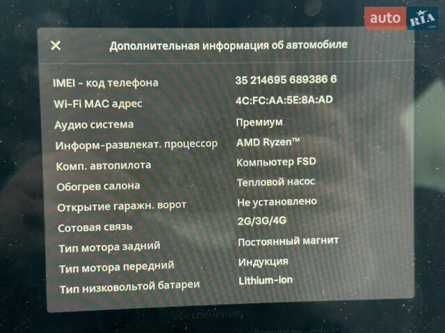 Черный Тесла Model Y, объемом двигателя 0 л и пробегом 36 тыс. км за 40800 $, фото 22 на Automoto.ua
