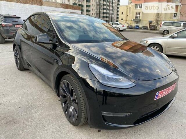 Черный Тесла Model Y, объемом двигателя 0 л и пробегом 34 тыс. км за 35400 $, фото 29 на Automoto.ua