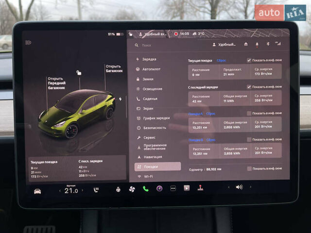 Чорний Тесла Model Y, об'ємом двигуна 0 л та пробігом 88 тис. км за 29999 $, фото 24 на Automoto.ua