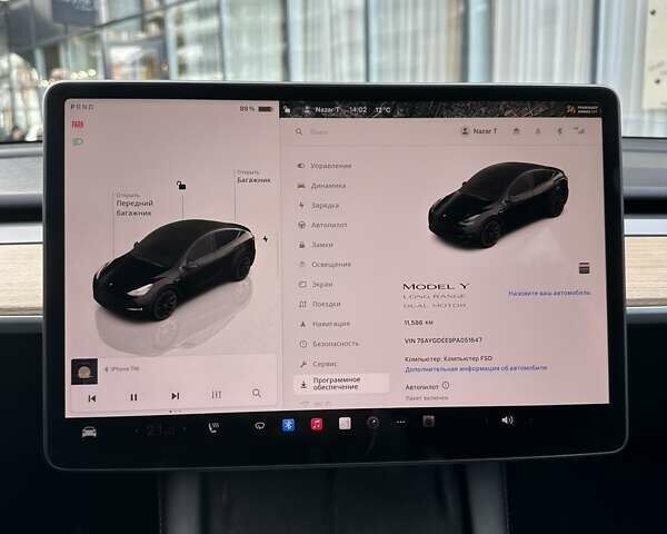 Черный Тесла Model Y, объемом двигателя 0 л и пробегом 11 тыс. км за 30300 $, фото 7 на Automoto.ua