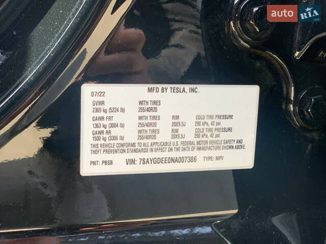 Черный Тесла Model Y, объемом двигателя 0 л и пробегом 6 тыс. км за 27900 $, фото 10 на Automoto.ua