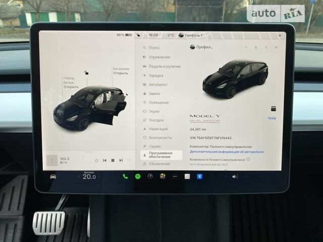 Черный Тесла Model Y, объемом двигателя 0 л и пробегом 34 тыс. км за 35400 $, фото 10 на Automoto.ua