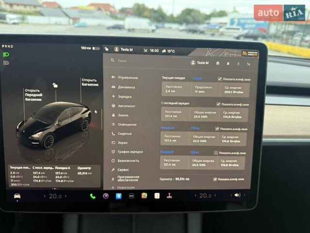 Черный Тесла Model Y, объемом двигателя 0 л и пробегом 65 тыс. км за 27000 $, фото 17 на Automoto.ua