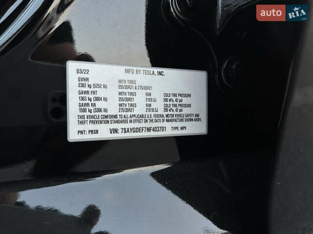 Чорний Тесла Model Y, об'ємом двигуна 0 л та пробігом 135 тис. км за 26499 $, фото 39 на Automoto.ua