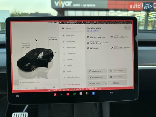 Черный Тесла Model Y, объемом двигателя 0 л и пробегом 135 тыс. км за 26899 $, фото 46 на Automoto.ua